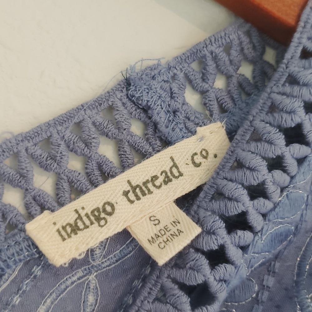 Indigo Thread Co 100% Cotton Periwinkle Dress - Picture 5 of 6